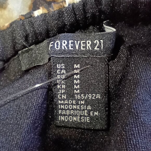 FOREVER 21 Women's Animal Print Maxi Dress Medium Sleeveless Tan Brown - Picture 4 of 5